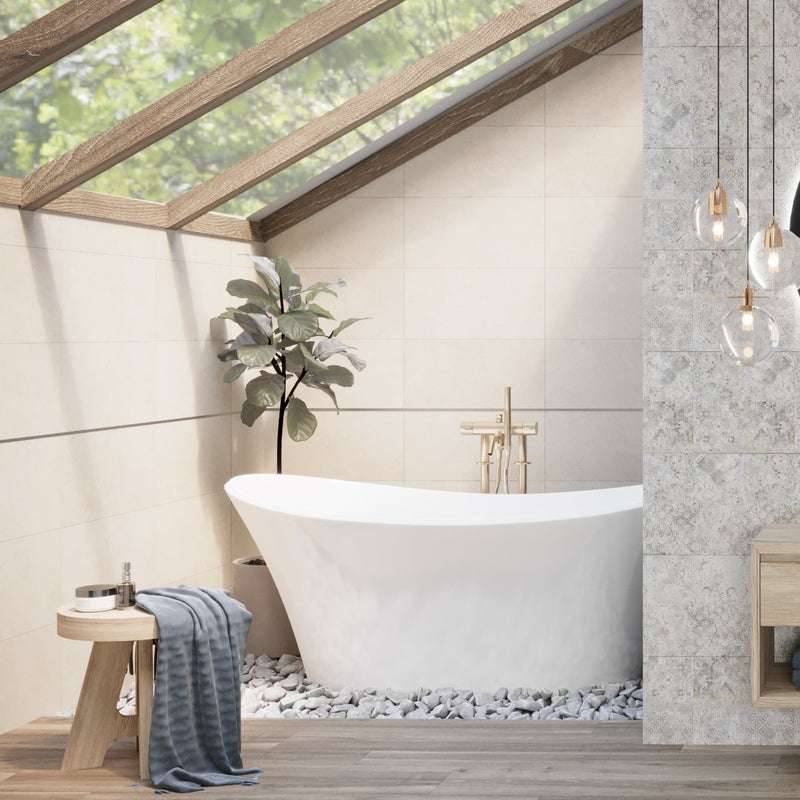 Image of Jordan Cream wall tile 30x60cm-Ceramic wall tile-Stargres-tile.co.uk