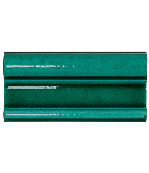 Lyme Crackle Emerald Green Dado tile 7.5x15cm-Brick style tiles-Ca Pietra-tile.co.uk