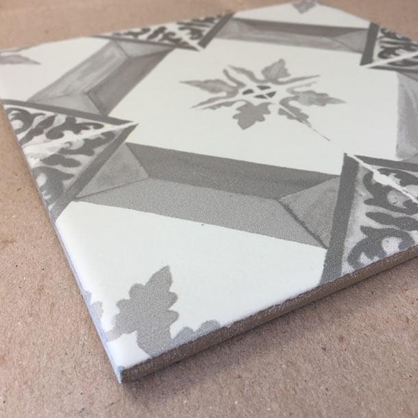 Image of Nikea Sephia mix pattern tile set 20x20cm-Pattern tile-Yurtbay-tile.co.uk