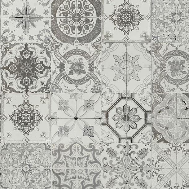 Image of Nikea Sephia mix pattern tile set 20x20cm-Pattern tile-Yurtbay-tile.co.uk