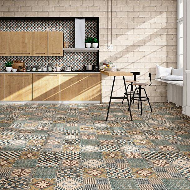 Image of Padua mix pattern tile set 20x20cm-Pattern tile-Mainzu Ceramica-tile.co.uk