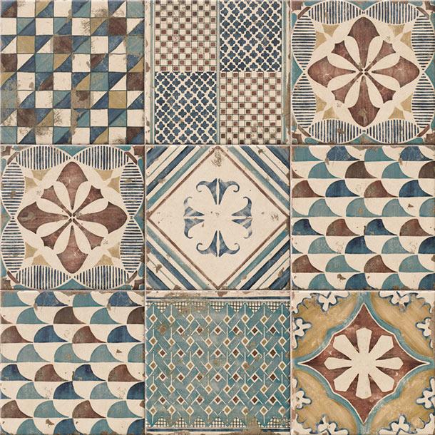 Image of Padua mix pattern tile set 20x20cm-Pattern tile-Mainzu Ceramica-tile.co.uk