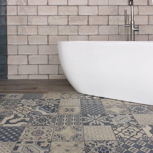 Image of Antiqua mix pattern tile set 20x20cm-Pattern tile-Mainzu Ceramica-tile.co.uk