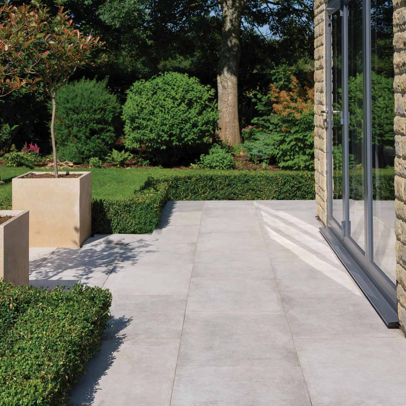 Image of Pierre Paving Gris tile Outdoor Porcelain tile 59.8x89.8cm-20mm Porcelain tile-Ca Pietra-tile.co.uk