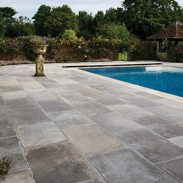 Image of Provence Cenere Porcelain Paving Outdoor tile 60.4x90.6cm-20mm Porcelain tile-Ca Pietra-tile.co.uk