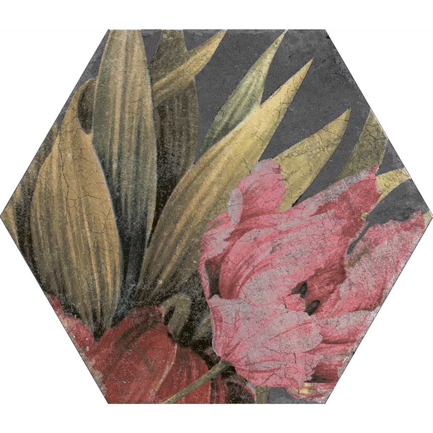 Image of Exotic Hexagon Porcelain tile 23x27cm-Hexagon tile-ESL-tile.co.uk