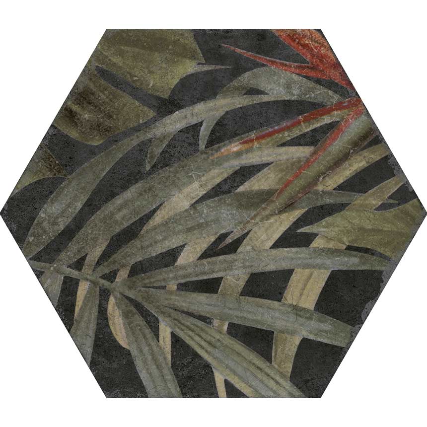 Image of Exotic Hexagon Porcelain tile 23x27cm-Hexagon tile-ESL-tile.co.uk