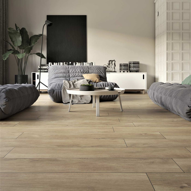 Image of Nordic Beige Wood Plank tile 15.5x62cm-Wood effect tile-Stargres-tile.co.uk