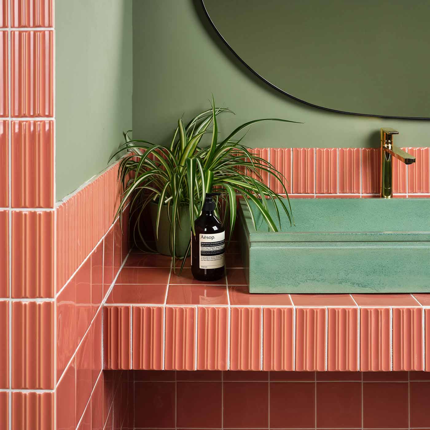 Image of Tunstall Coral Fluted Decor tile 6.2x12.5cm-Ceramic wall tile-Ca Pietra-tile.co.uk