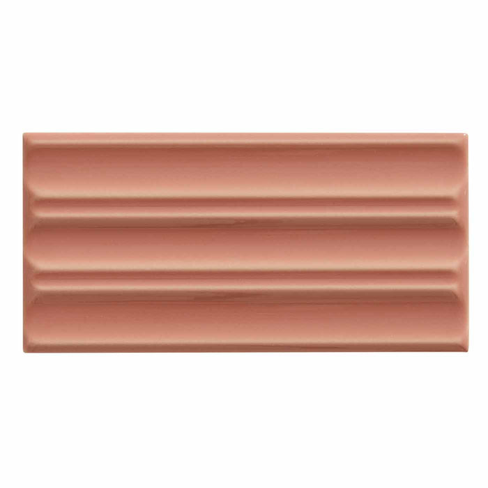 Tunstall Coral Fluted Decor tile 6.2x12.5cm-Ceramic wall tile-Ca Pietra-tile.co.uk
