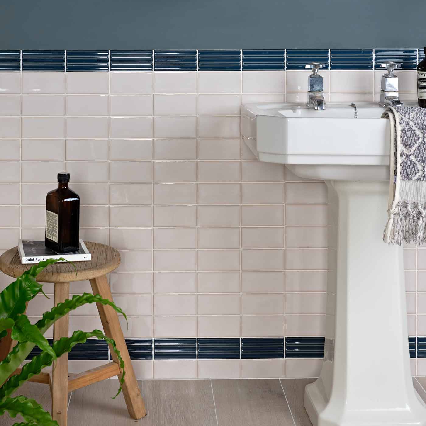 Image of Tunstall Deep White Brick tile 6.2x12.5cm-Ceramic wall tile-Ca Pietra-tile.co.uk