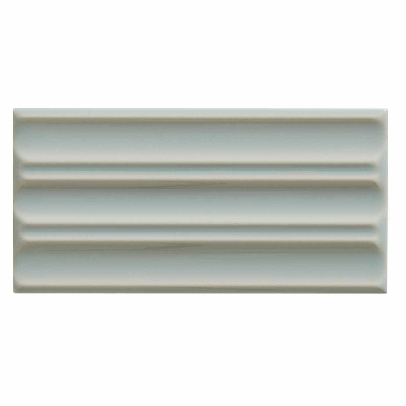 Image of Tunstall Fern Fluted Decor tile 6.2x12.5cm-Ceramic wall tile-Ca Pietra-tile.co.uk