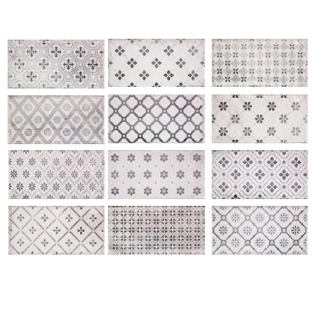 Image of Vita Nebbia Decor Brick tile 10x20cm-Brick style tiles-Fabresa-tile.co.uk