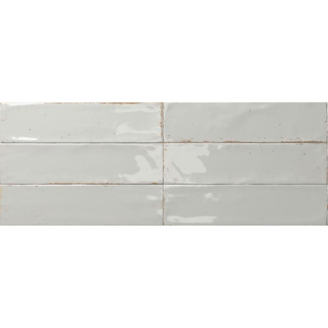 Image of Agadir Niebla White Gloss wall tile 7x28cm-Ceramic wall tile-Dune Ceramica-tile.co.uk
