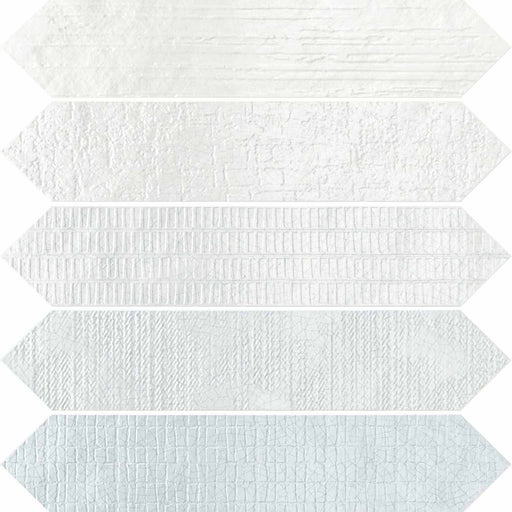 Sample 6.5x33cm Crackle Arrow Head Blue Decor wall tile-sample-sample-tile.co.uk