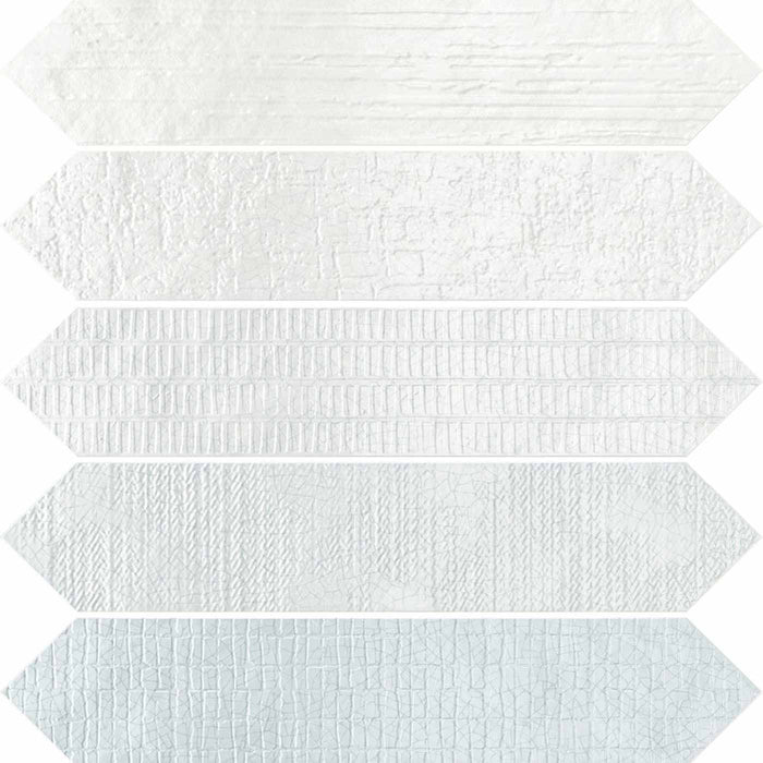 Sample 6.5x33cm Crackle Arrow Head Blue Decor wall tile-sample-sample-tile.co.uk