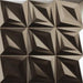 Delta anthracite 3D decorative tile 33x33cm-3D wall tile-Realonda-tile.co.uk