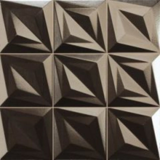 Sample 33x33cm Delta anthracite 3D decorative tile-sample-sample-tile.co.uk