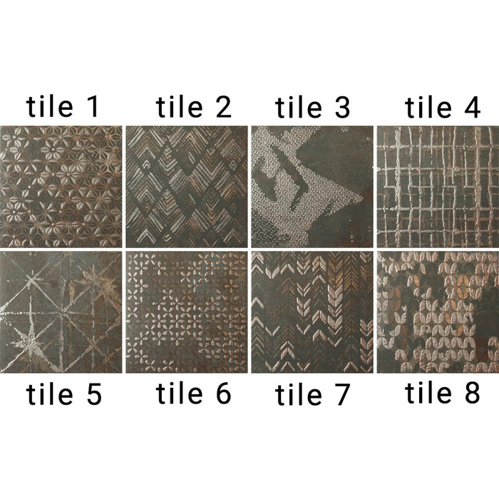 Oxide Ethnic tile set 20x20cm-Ceramic wall tile-Dune Ceramica-tile.co.uk