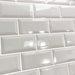 Metro Light Grey Gloss Bevelled Brick tile 10x20cm-Brick style tiles-Salcamar-tile.co.uk