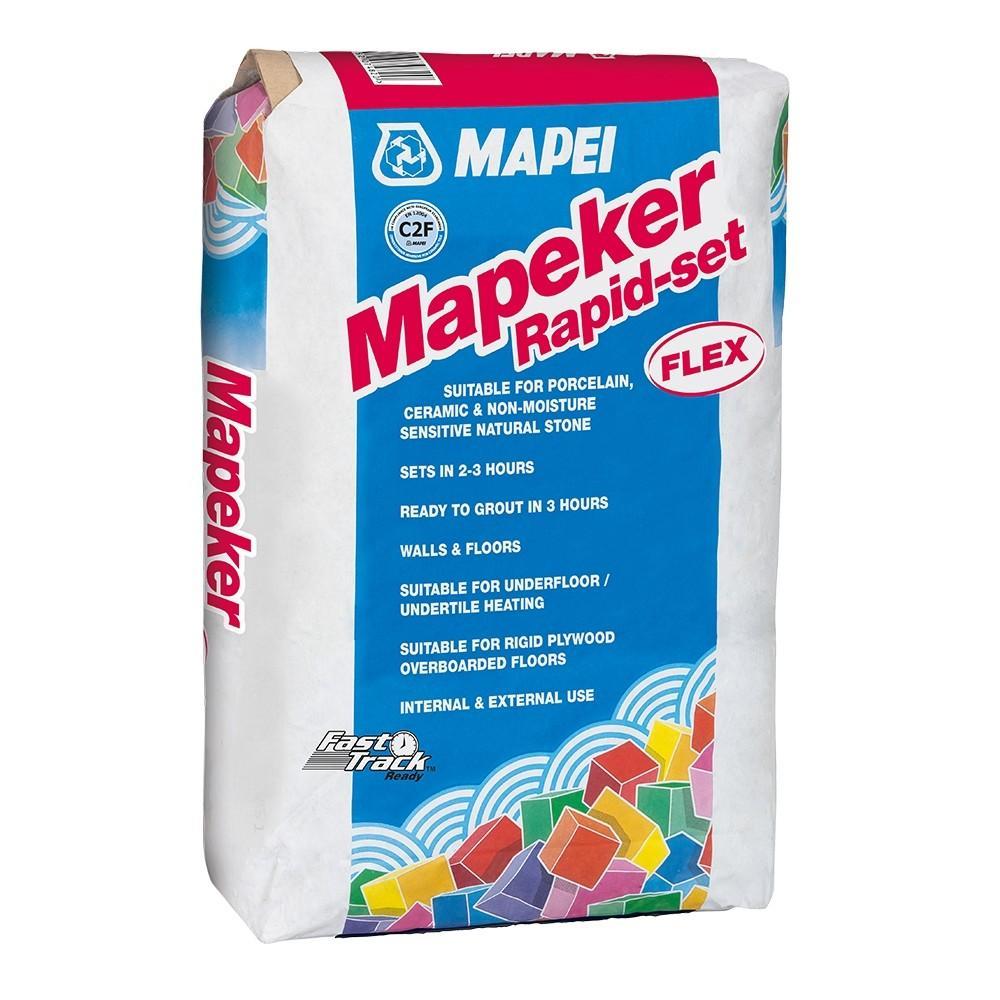 Image of Mapei 20kg Mapeker GREY Rapid Tile Adhesive-Adhesive-Mapei-tile.co.uk