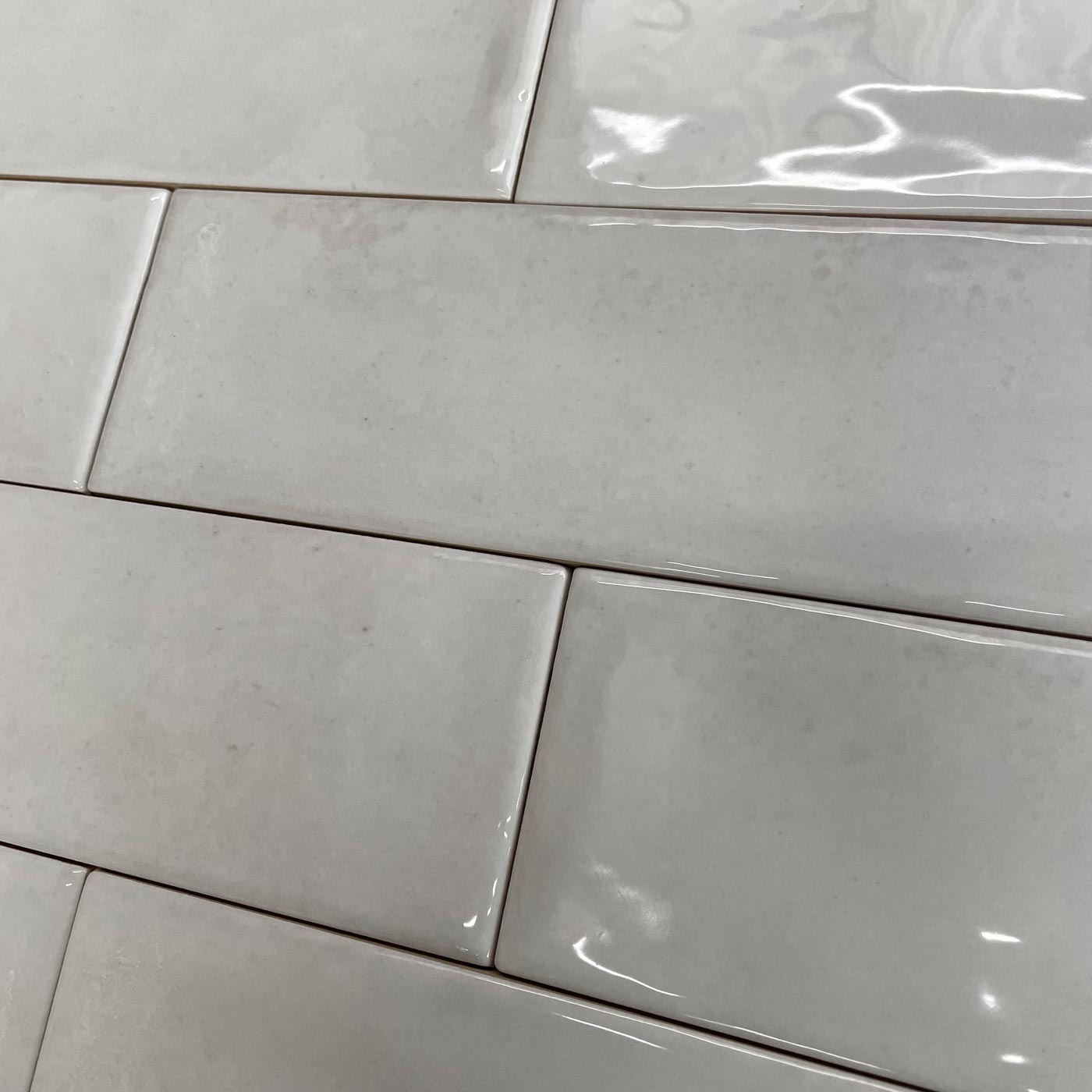 Image of Nissel White Brick Tile 7.5x30cm-Ceramic wall tile-Mayolica-tile.co.uk