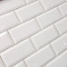 Metro White Gloss Bevelled Brick tile 10x20cm-Brick style tiles-Salcamar-tile.co.uk