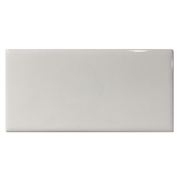 Image of Mini Flat Gloss White tile 7.5x15cm-Ceramic wall tile-Salcamar-tile.co.uk