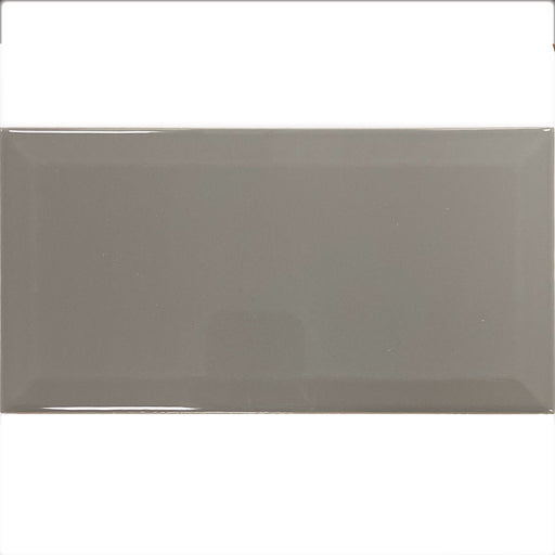 Sample 10x20cm Metro Grey Plata Gloss tile-sample-sample-tile.co.uk