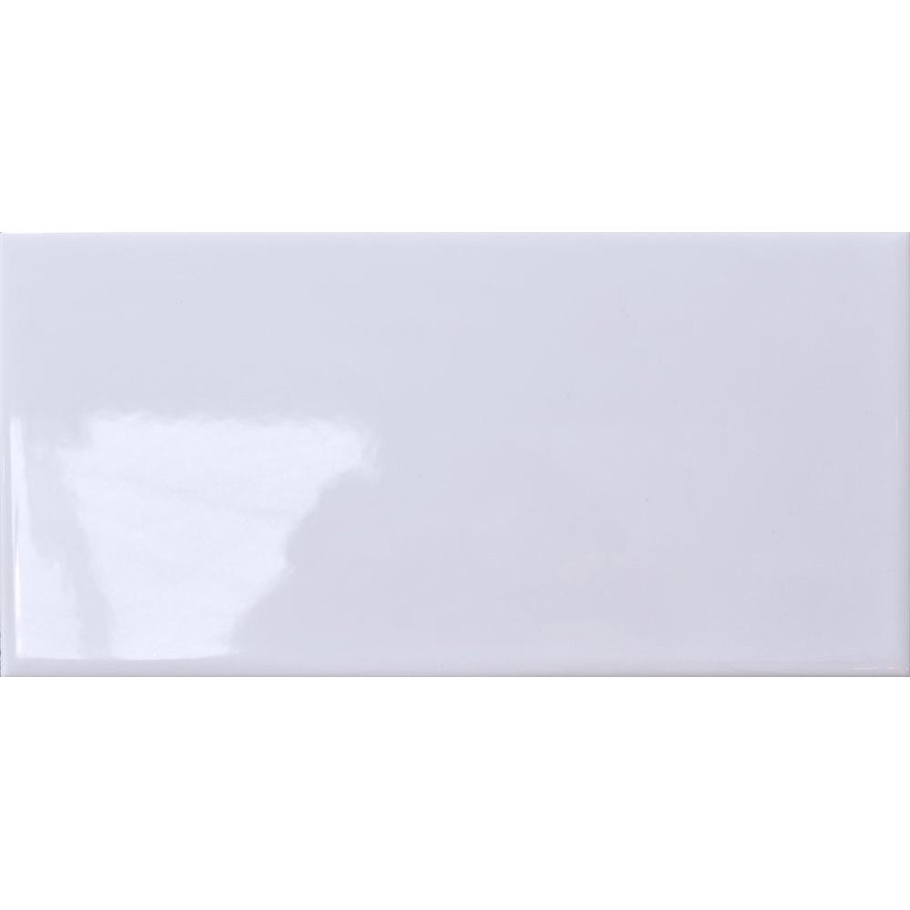Image of Flat Gloss White Brick tile 10x20cm-Brick style tiles-Salcamar-tile.co.uk