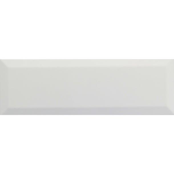Sample 10x30cm Long Metro White Gloss Bevelled tile-sample-sample-tile.co.uk