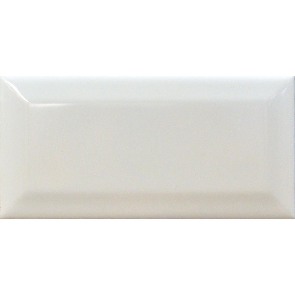 Image of Mini Metro Gloss White wall tile 7.5x15cm-Ceramic wall tile-Salcamar-tile.co.uk