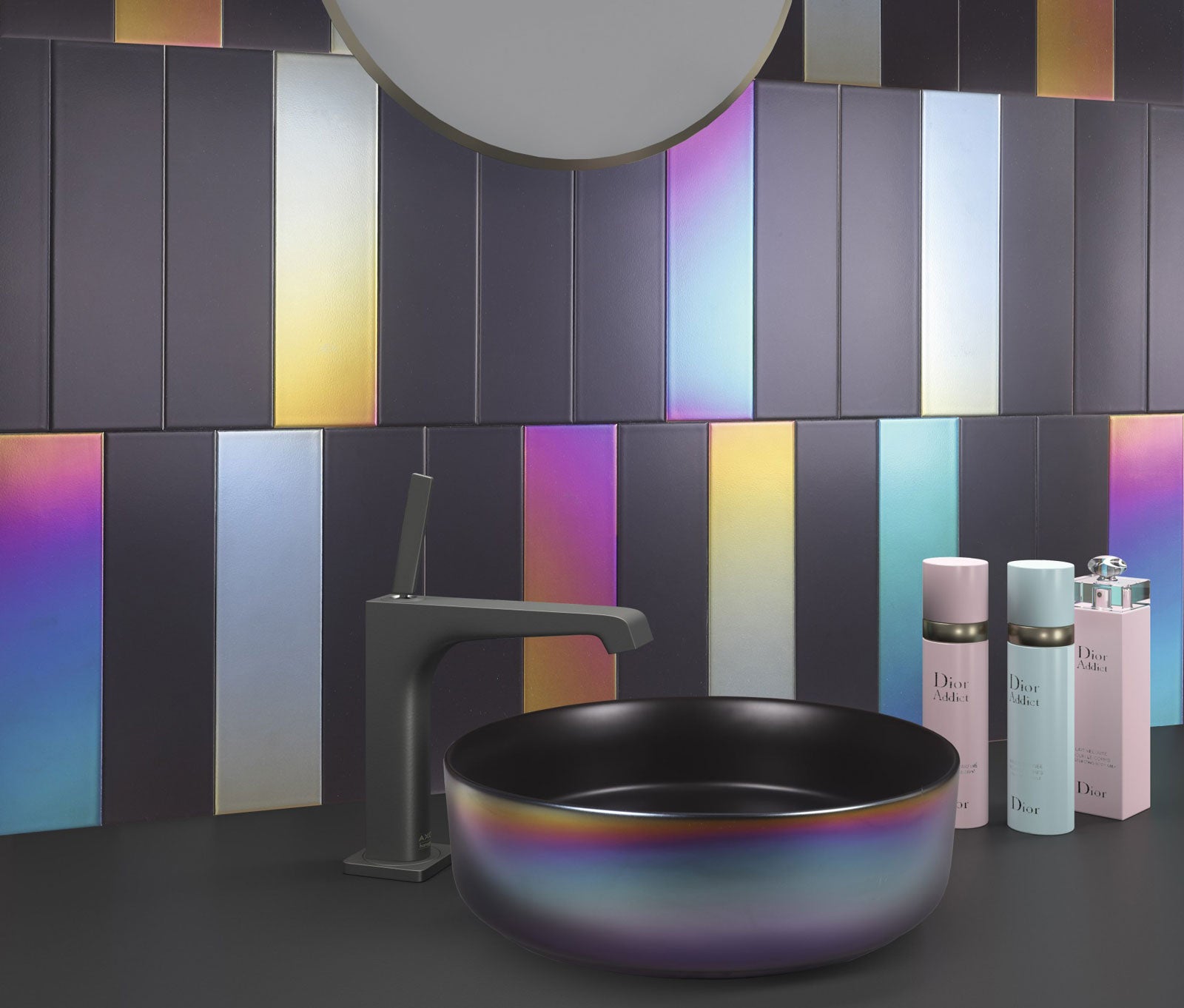 Image of Flat Matt Black tile 7.5x30cm-Ceramic wall tile-Dune Ceramica-tile.co.uk