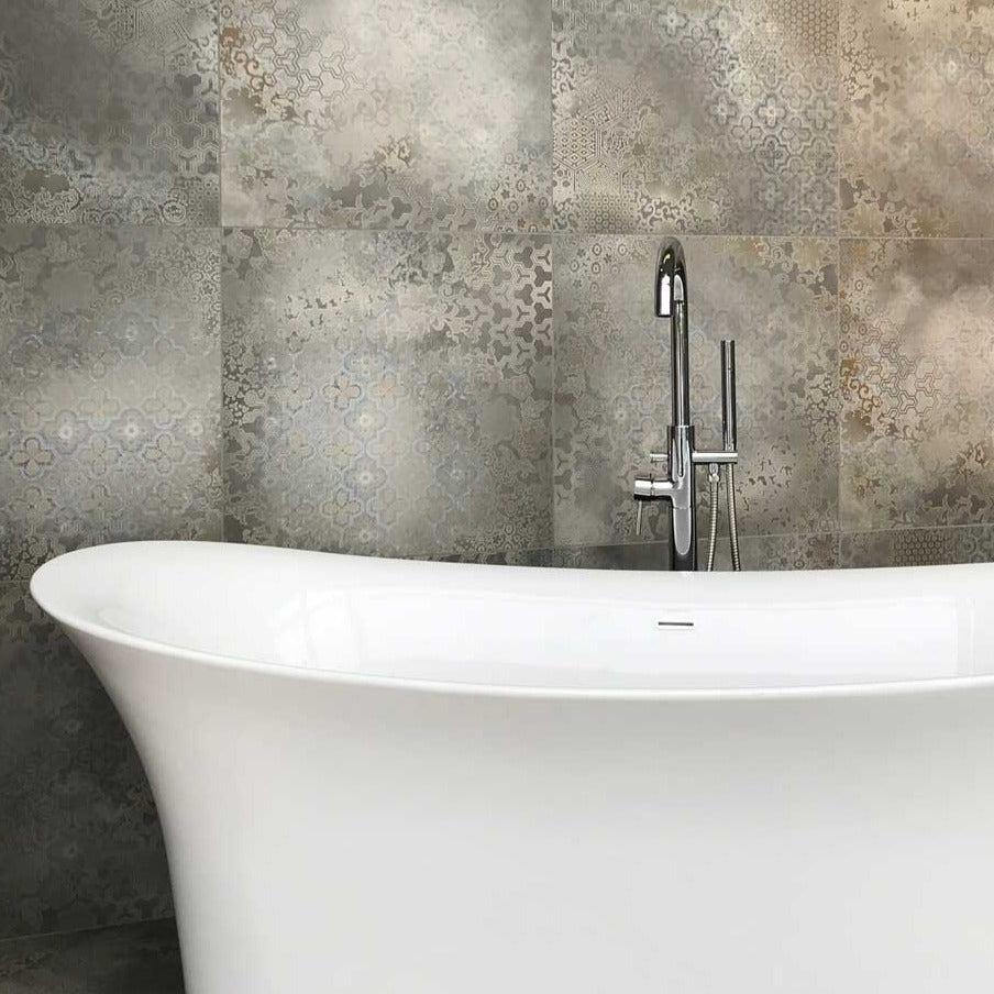 Image of Tribeca mix pattern tile 60x60cm-Porcelain tile-Stargres-tile.co.uk