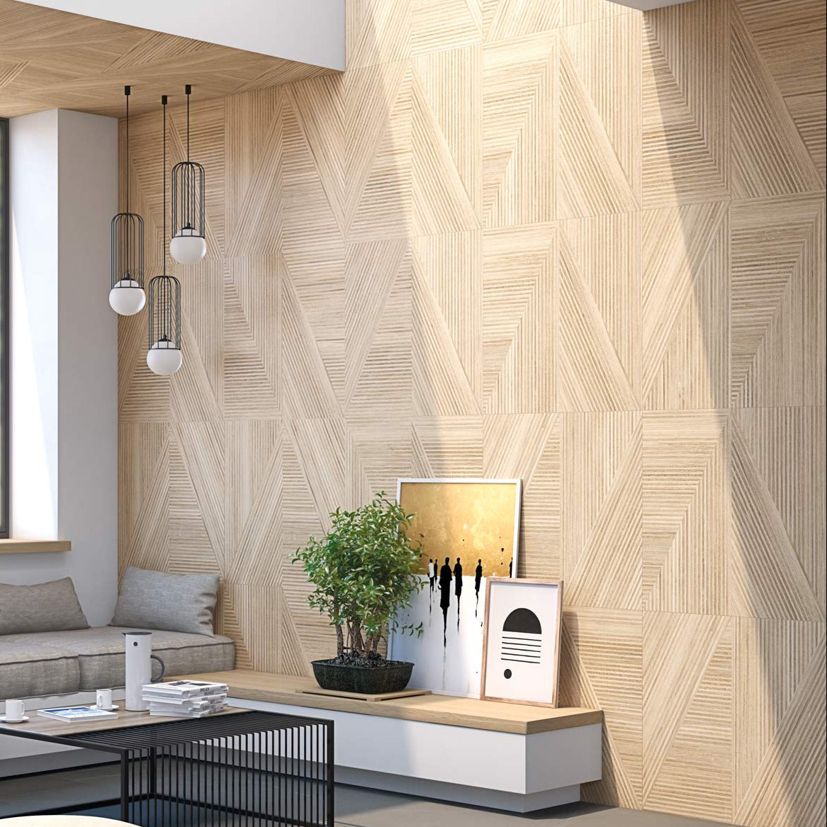 Image of Birch Pattern Wood 80x80cm-Large format-Vives ceramica-tile.co.uk