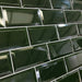 Metro Victorian Green Bevelled Brick tile 10x20cm-Brick style tiles-Fabresa-tile.co.uk