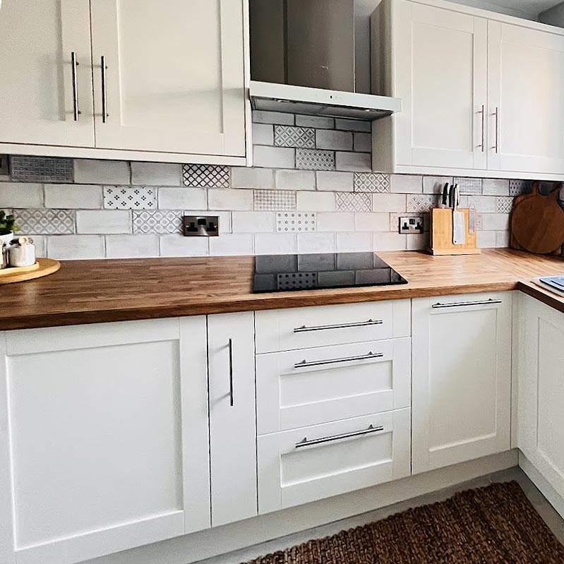 Image of Vita White Brick tile 10x20cm-Brick style tiles-Fabresa-tile.co.uk