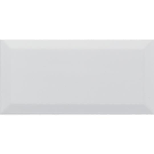 Image of Metro White Gloss Bevelled Brick tile 10x20cm-Brick style tiles-Salcamar-tile.co.uk