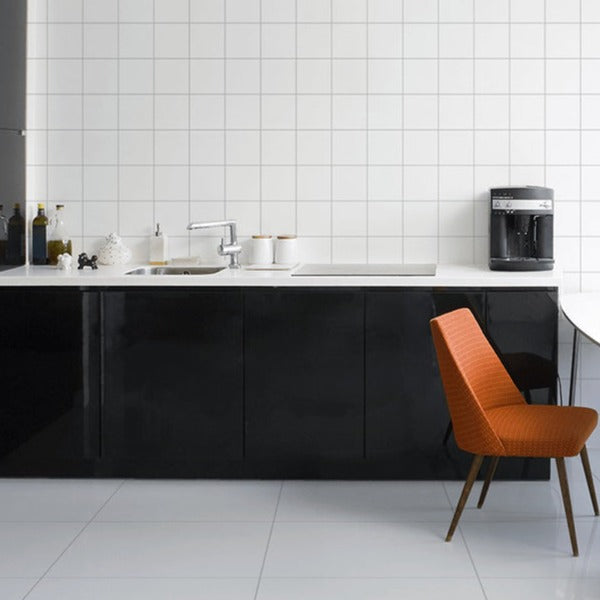 Image of Flat White wall tile 15x15cm-White ceramic wall tile-Tile Merchants-tile.co.uk